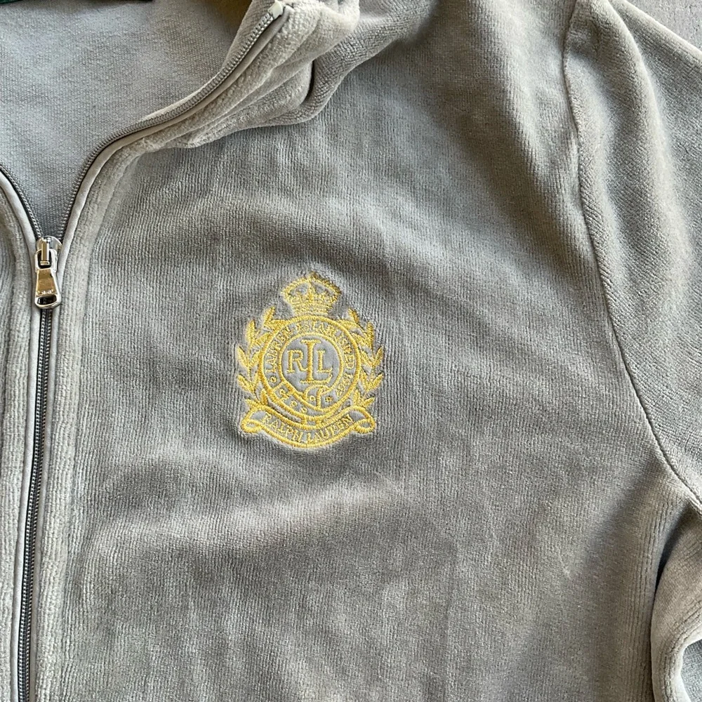 Lauren Ralph Lauren full zip velour track jacket - Picture 4 of 6